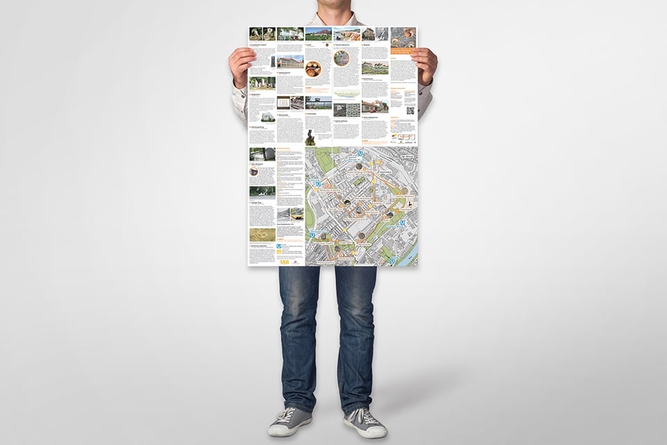 Faltplan Grafik Design Stuttgart Hallschlag