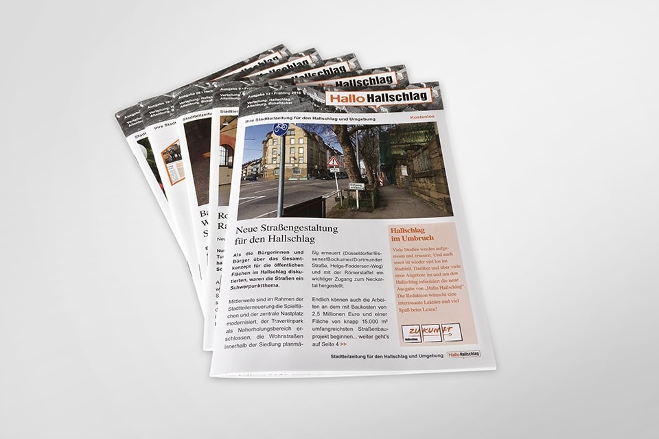 Magazin-Layout Stuttgart, Grafikdesign