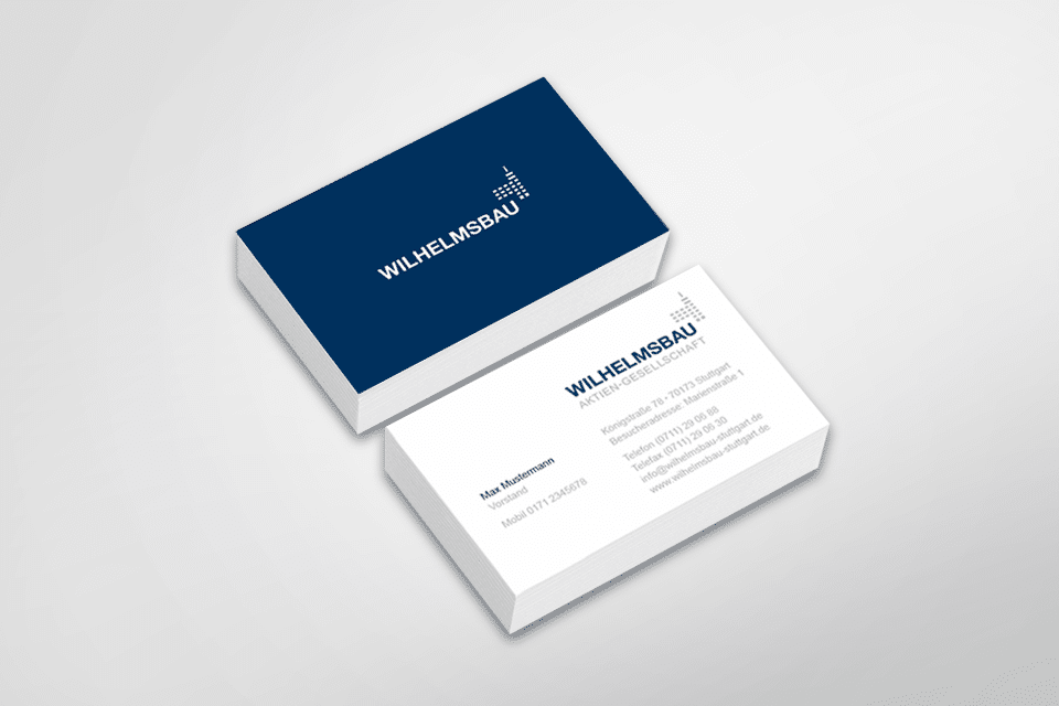 Corporate Design Wilhelmsbau AG Stuttgart